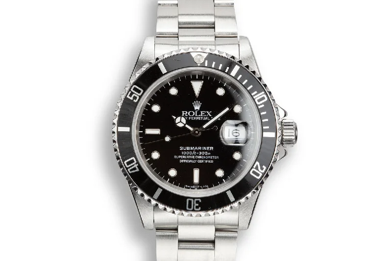 1991 Rolex Submariner 16610-Rolex Watch with Chronograph and Tachymeter -