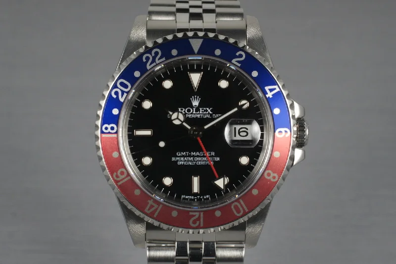 1995 Rolex GMT 16700 with Box-Rolex Watch with 18k White Gold Case -