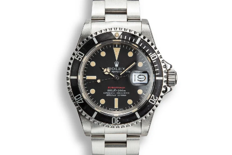 1971 Rolex Red Submariner 1680 with MK IV Dial-Rolex Watch with Diamond-Like Coating -