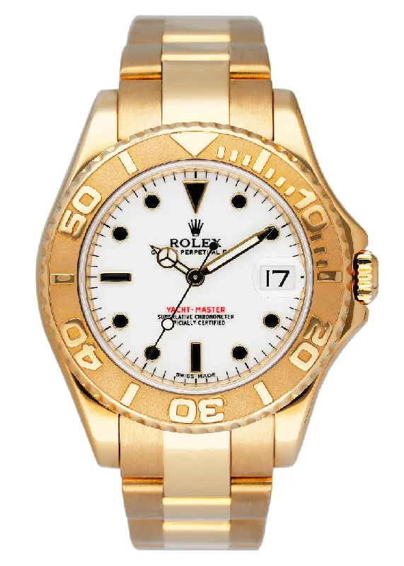 Rolex Yacht-Master 168628 Midsize White Dial Watch-Rolex Watch with Vintage and Modern Features -