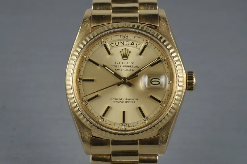 1977 Rolex YG Day-Date 1803 with Box and Papers-Rolex Watch with Stainless Steel and 18k Gold -