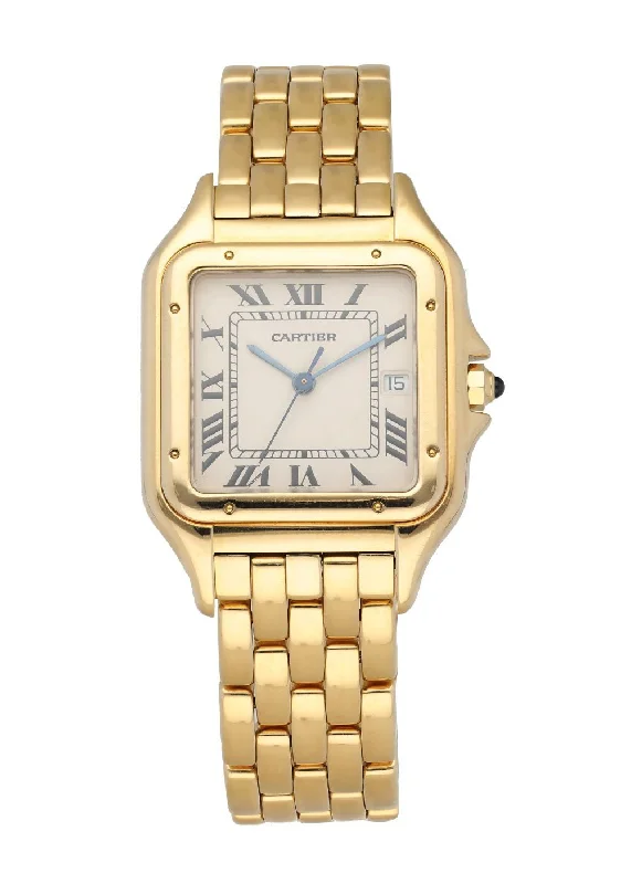 Cartier Panthere 18k Yellow Gold Large Watch-Cartier Watch with Chronograph and Date -