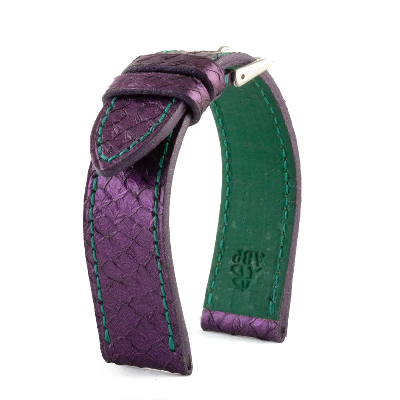 Bracelet montre Eco-friendly "Upcycling"- Saumon violet-IWC Watch with Limited Availability -