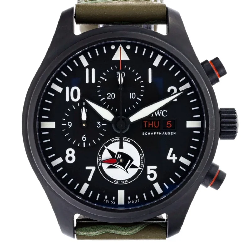 Pilots Chronograph Edition “Top Hatters” Limited to 500 pieces.-IWC Watch with Rose Gold Case -