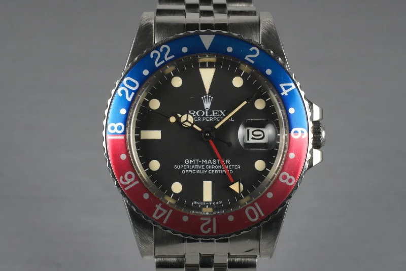 1983 Rolex GMT 16750-Rolex Watch with Orange Dial -