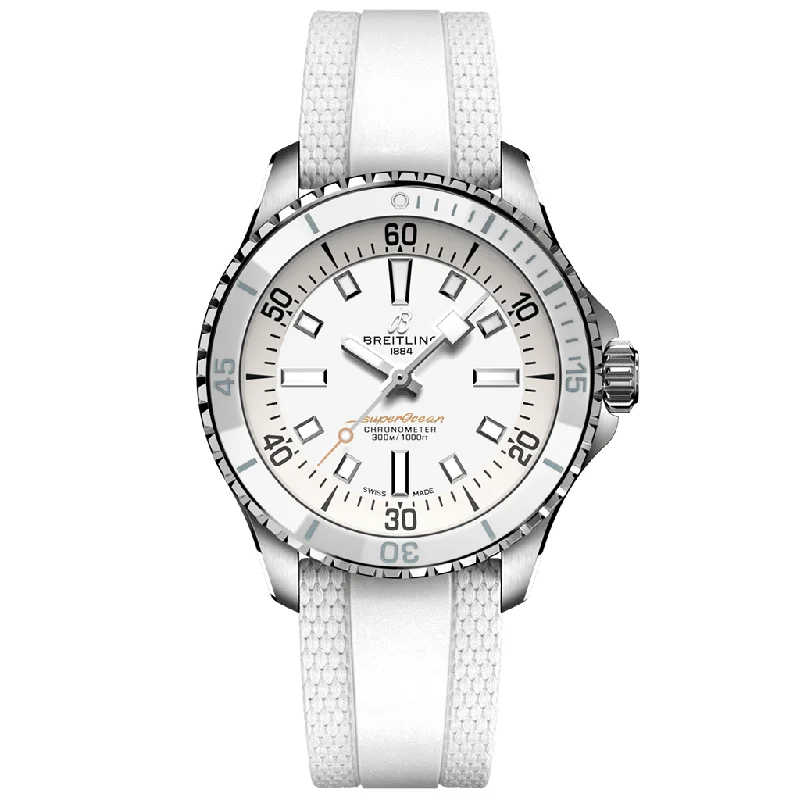 Superocean Automatic 36 A17377211A1S1-Breitling Watch with Transparent Crystal Back -