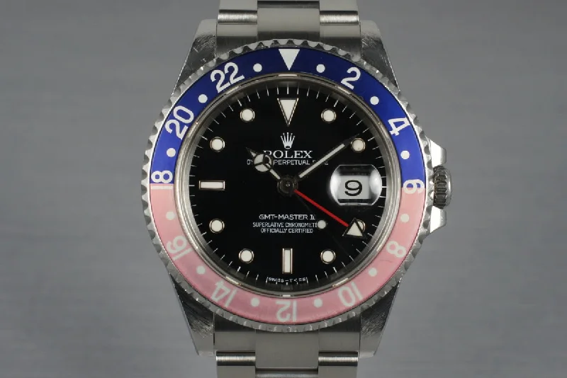 1995 Rolex GMT II 16710-Rolex Watch with Diamond Dial and Bezel -