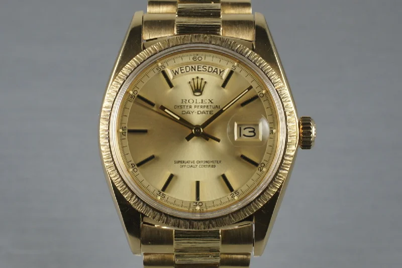 1967 Rolex YG Bark Day-Date 1807-Rolex Watch for Prestige and Status -