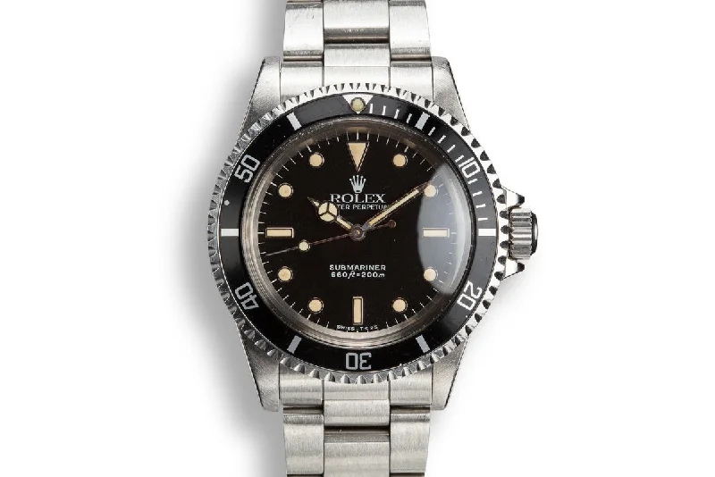 1988 Rolex Submariner 5513 Glossy Dial-Rolex Watch with Ceramic Bezel -