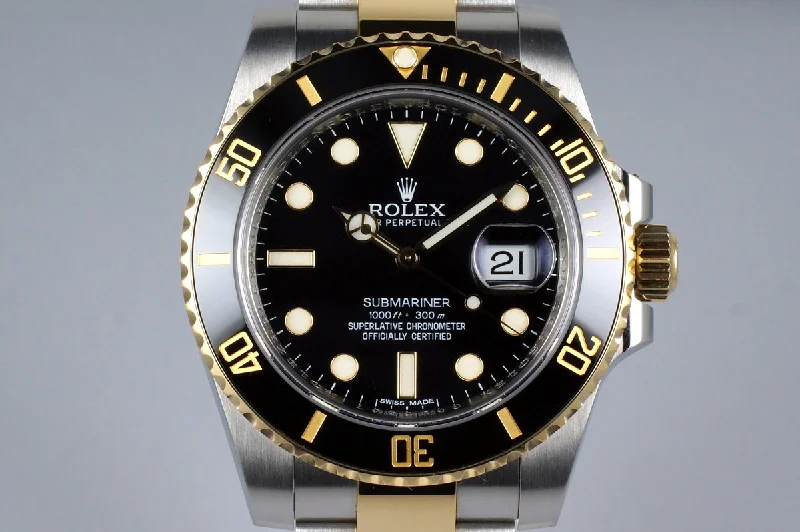 2012 Rolex Two Tone Submariner 116613 Black Dial-Buy Rolex Watches Online -