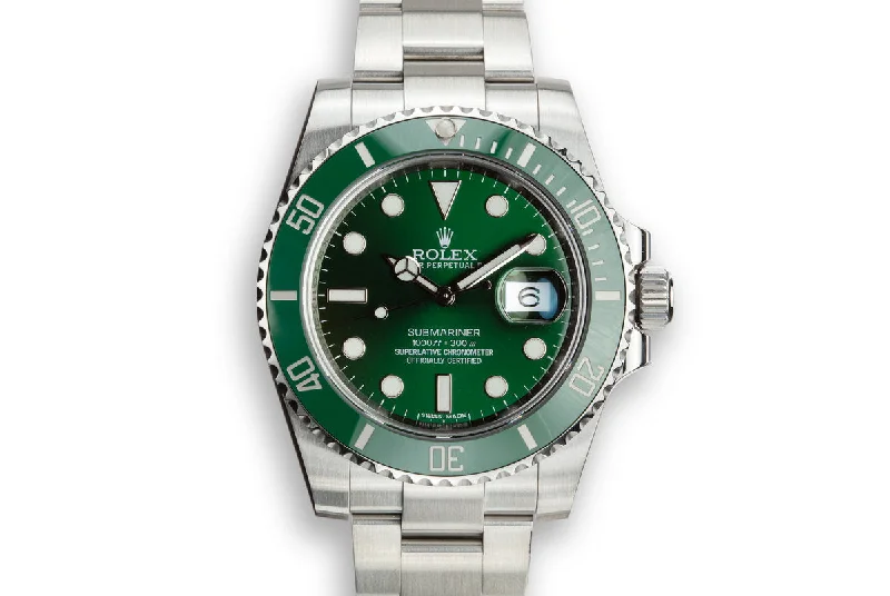 2014 Rolex Submariner 116610LV "Hulk" with Box and Papers-Rolex Watch with Mechanical Movement -