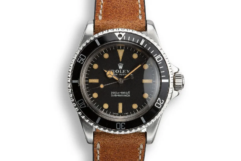 1965 Rolex Submariner 5513 with Meters First Dial-Rolex Watch with Rotating Bezel -