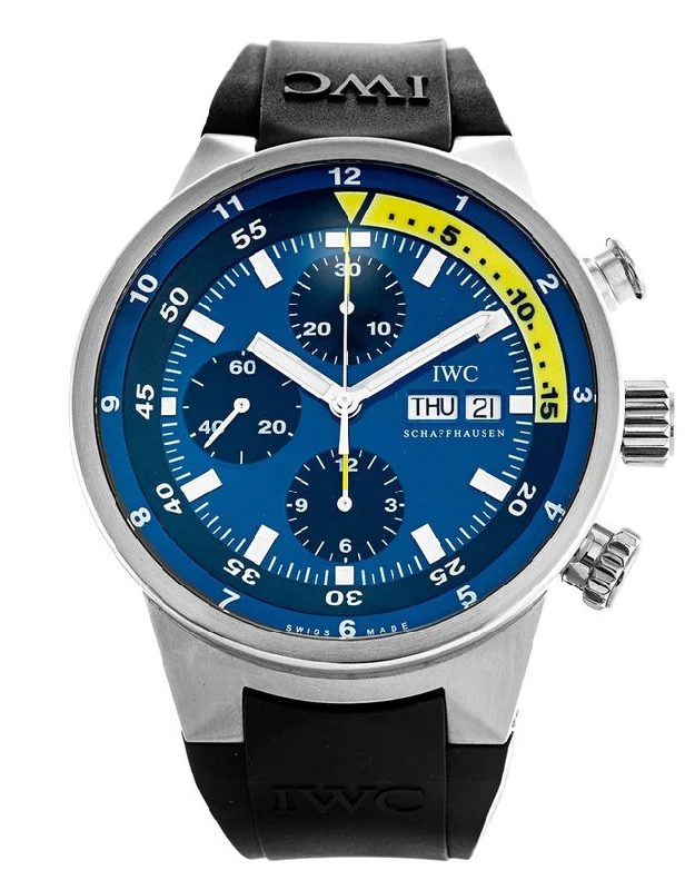 IWC Aquatimer Blue Dial Mens Watch-IWC Watch with Minimalist Design -