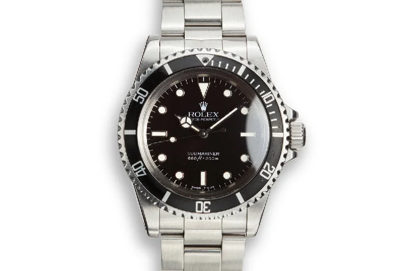 1984 Rolex Submariner 5513 with Glossy "Spider" Dial with Service Papers-Rolex Watch with Automatic Date Function -