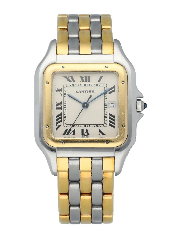 Cartier Panthere Jumbo Men's Watch-Cartier Watch with White Gold Case -