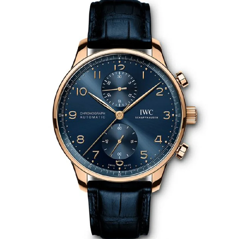 IWC PORTUGIESER CHRONOGRAPH BOUTIQUE EDITION IW371614-IWC Watch with Multiple Time Zone Features -