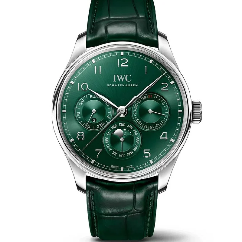 IWC PORTUGIESER PERPETUAL CALENDAR 42mm IW344207-IWC Watch with Chronograph and Tachymeter -