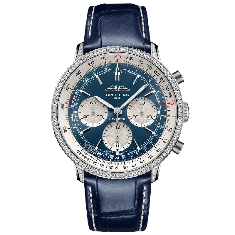 Navitimer B01 Chronograph 41 AB0139631C1P1-Breitling Watch with Chronograph and Tachymeter -