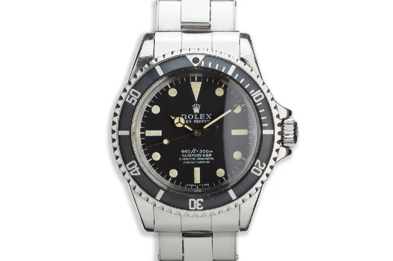 1968 Vintage Rolex Submariner 5512 from USMC Fighter Pilot-Rolex Watch with Anniversary Edition Features -