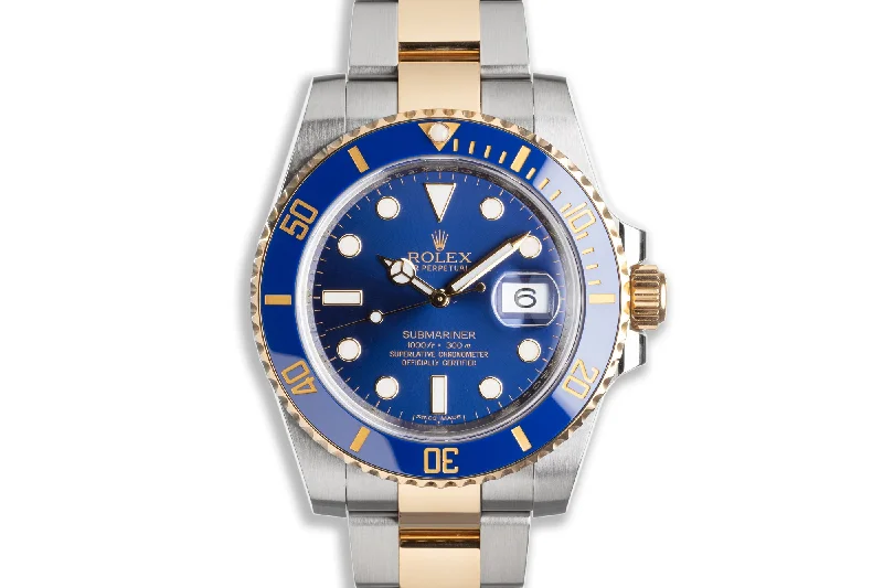 2015 Rolex 18K/ST Submariner Ceramic Blue Dial-Rolex Watch for Luxury Timepiece Collecting -