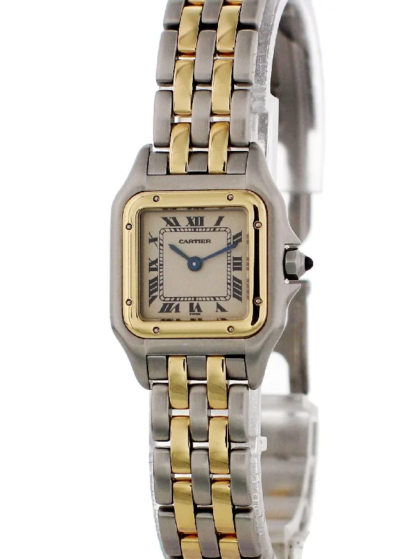 Cartier Panthere 1057917 Two Tone Ladies Watch-Cartier Watch with Modern Automatic Movement -