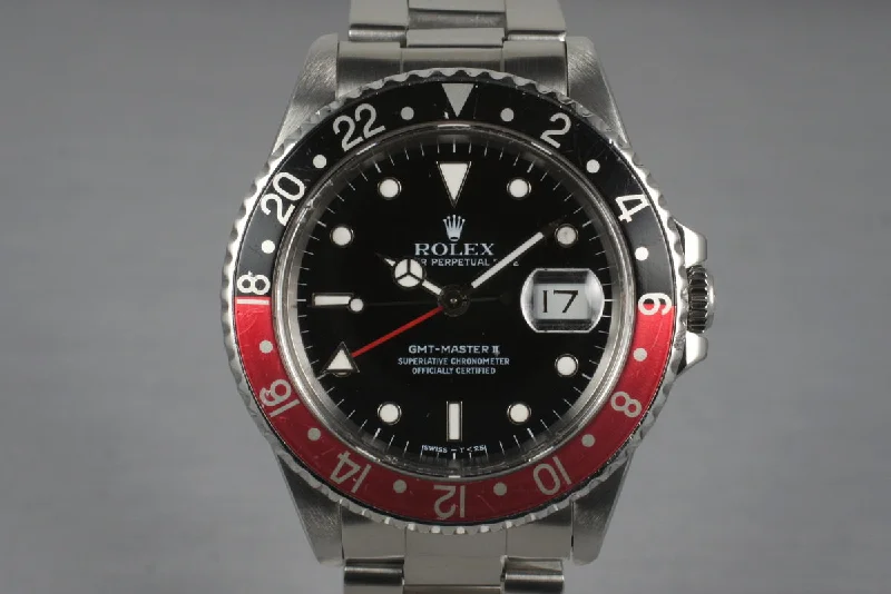 1989 Rolex 16710 GMT II with Box and Papers-Rolex Watch for High-End Collectors -