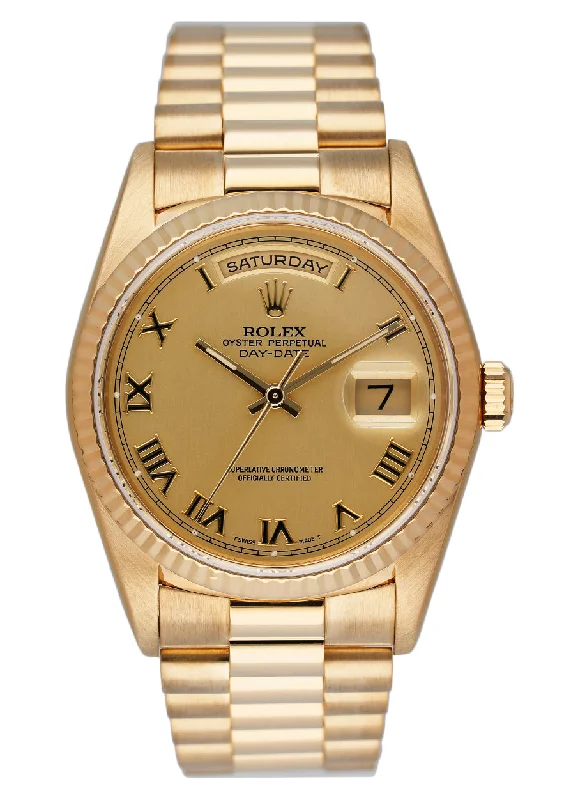 Rolex Day Date 18238 18K Yellow Gold Mens Watch Box Papers-Rolex Datejust Watch for Women -