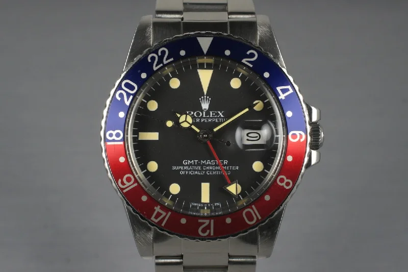 1983 Rolex GMT 16750 with Box and Papers-Rolex Watch with Waterproof Technology -