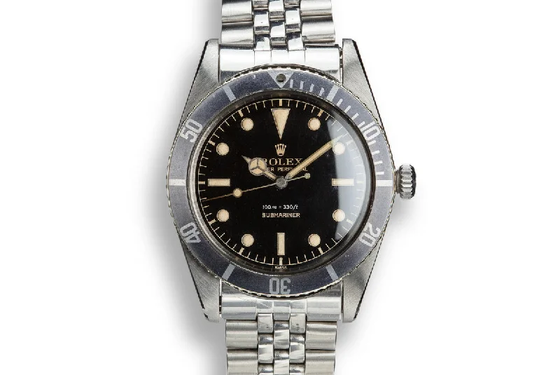 1958 Rolex Submariner 5508 with Gilt Dial-Rolex Watch with Platinum Case -